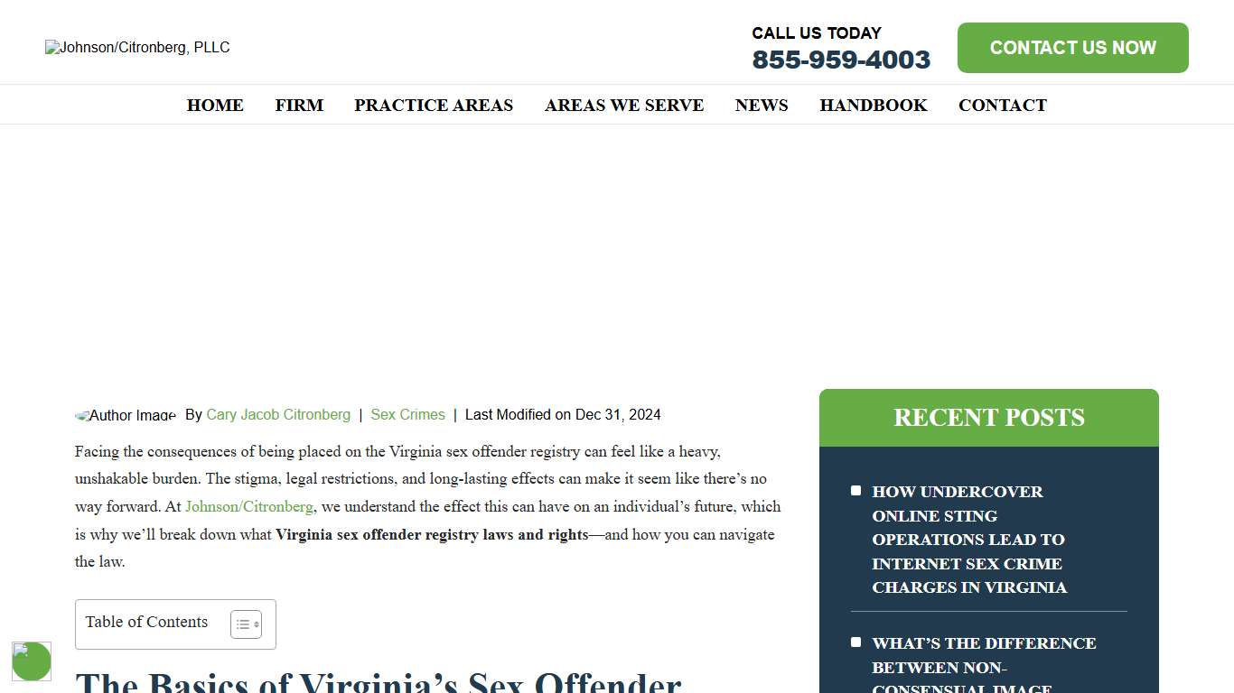 Understanding Virginia Sex Offender Registry Laws & Rights 2026
